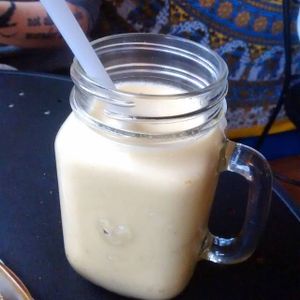 Pina colada smoothie at Blue Apples in Halifax