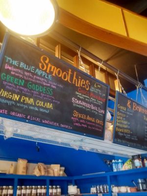 Menu at Blue Apples in Halifax