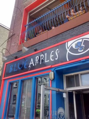 Outside at Blue Apples in Halifax