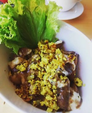 Breakfast poutine at Blue Apples in Halifax