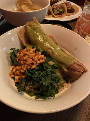 Vegan corn enchilada at Barrio Star in San Diego
