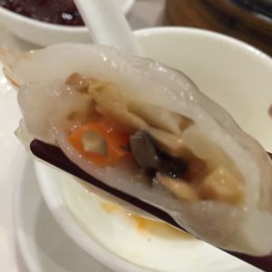 Steamed vegetarian shrimp dumpling at Destine Vegetarian - Tuen Mun in New Territories