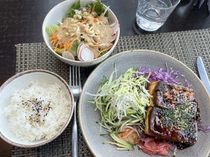 Teriyaki tofu  at Hoku in Helsinki