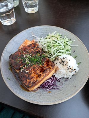 Teryaki tofu at Hoku in Helsinki