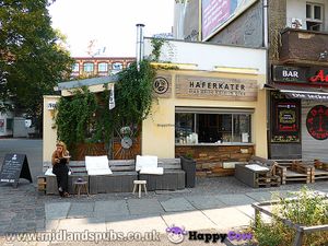 Front of Cafe at Haferkater in Berlin