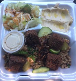 Falafel Special Plate at Lawadessa in West Bridgewater