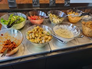 Lunch buffet at Legume in Uppsala