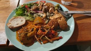 Lunch buffet at Legume in Uppsala