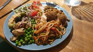 Lunch buffet at Legume in Uppsala