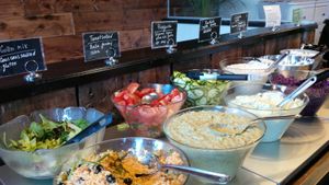 buffet at Legume in Uppsala