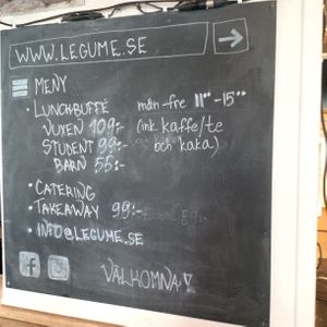 lunchbuffet at Legume in Uppsala