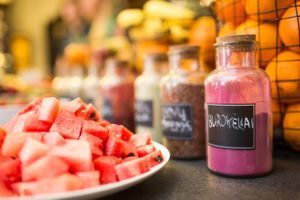 Smoothie bar and health store 'Vaisine'. at Vaisine in Vilnius