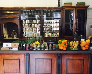 Ex-pharmacy, former health store/bar. Outstanding old interior. at Vaisine in Vilnius