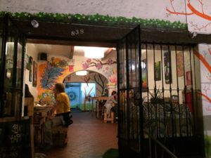 Entrance at El Jardín de Jazmín in Lima