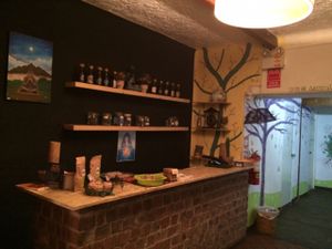 Counter at El Jardín de Jazmín in Lima