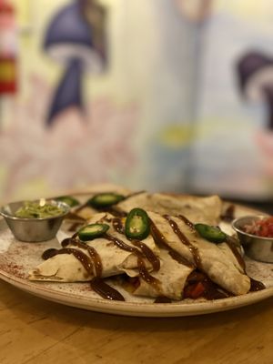 Wraps with veggies   at El Jardín de Jazmín in Lima