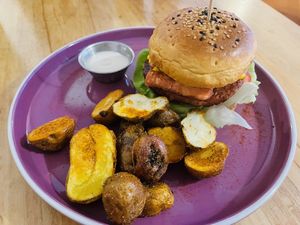 Crazy burger  at El Jardín de Jazmín in Lima