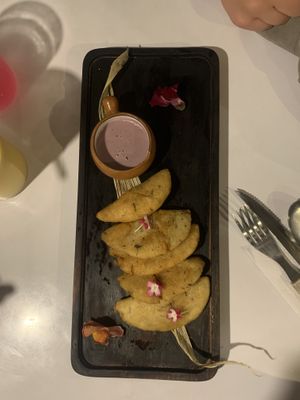 Homemade pequana’s   at El Jardín de Jazmín in Lima