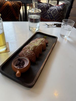 Empanadas  at El Jardín de Jazmín in Lima