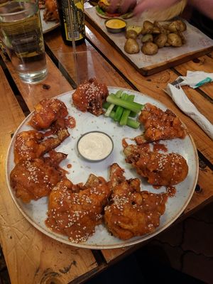 Buffalo cauliflower wings at El Jardín de Jazmín in Lima