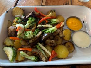 Vegiepapas with Thyme at El Jardín de Jazmín in Lima