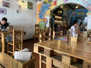 Inside at El Jardín de Jazmín in Lima