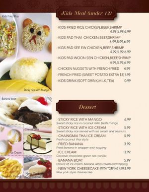 Kids meal  at Chiangmai Thai Kitchen in Longview