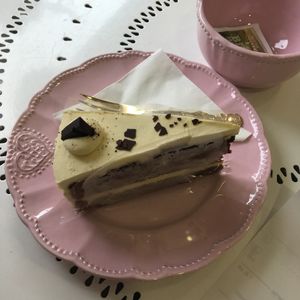 Delicious cake  at NomNom Vegan Bakery in Vienna