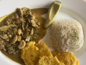 Vegan encocado   at Mishqui Quinde Sweet Hummingbird in Mindo