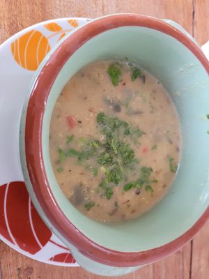 Quinoa soup at Mishqui Quinde Sweet Hummingbird in Mindo