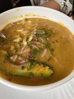 Encebollado vegano   at Mishqui Quinde Sweet Hummingbird in Mindo