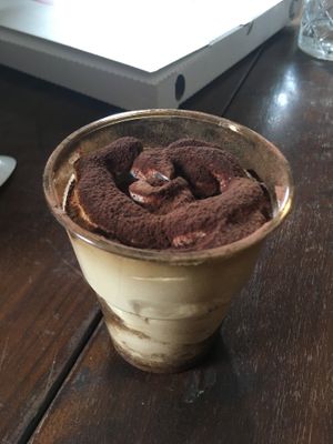 vegan tiramisu! at Universo Vegano in Florence