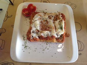 lasagna  at Universo Vegano in Florence