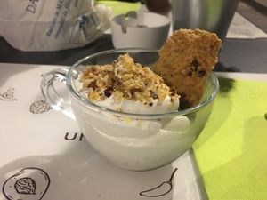 Delicious cookie dessert  at Universo Vegano in Florence