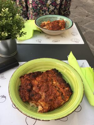 This is how lasagne looked like at Universo Vegano in Florence