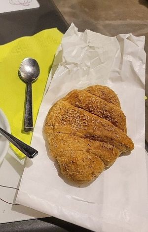 chocolate croissant to go😋 at Universo Vegano in Florence