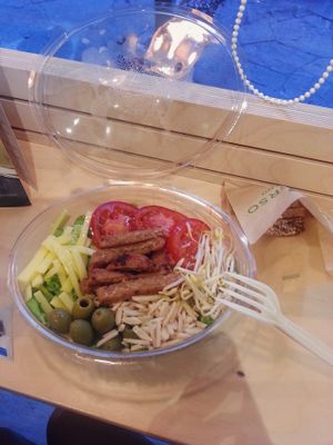 Salad at Universo Vegano in Florence