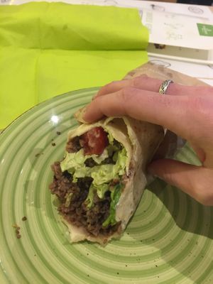 The vegan ground meat is super filling #Veganuary at Universo Vegano in Florence