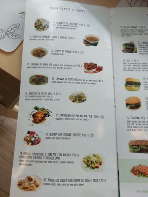 Antipasti and soups at Universo Vegano in Florence