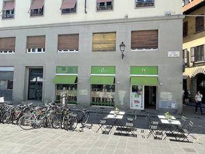The outside   at Universo Vegano in Florence
