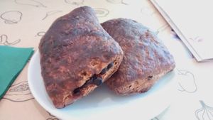 Pains au chocolat at Universo Vegano in Florence