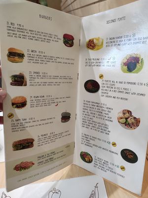 Menu at Universo Vegano in Florence