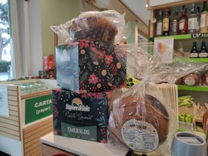 Pandoro vegano at Universo Vegano in Florence