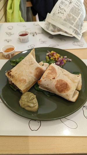Chimichanga at Universo Vegano in Florence