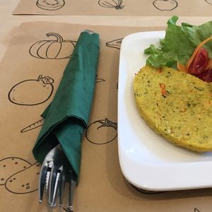 dirty napkin!! at Universo Vegano in Florence