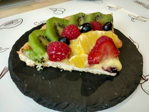 cake at Universo Vegano in Florence