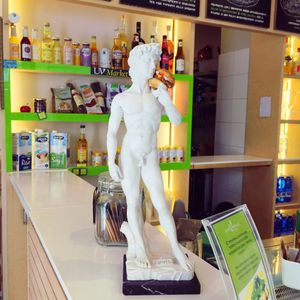 David at Universo Vegano in Florence