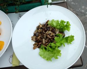 Mushrooms  at Universo Vegano in Florence