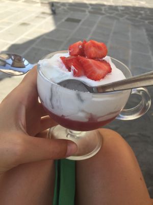 Fucking amazing!!!! Best yogurt I ever taste!!!!  at Universo Vegano in Florence