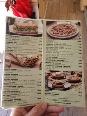 English menu 4/4 at Universo Vegano in Florence